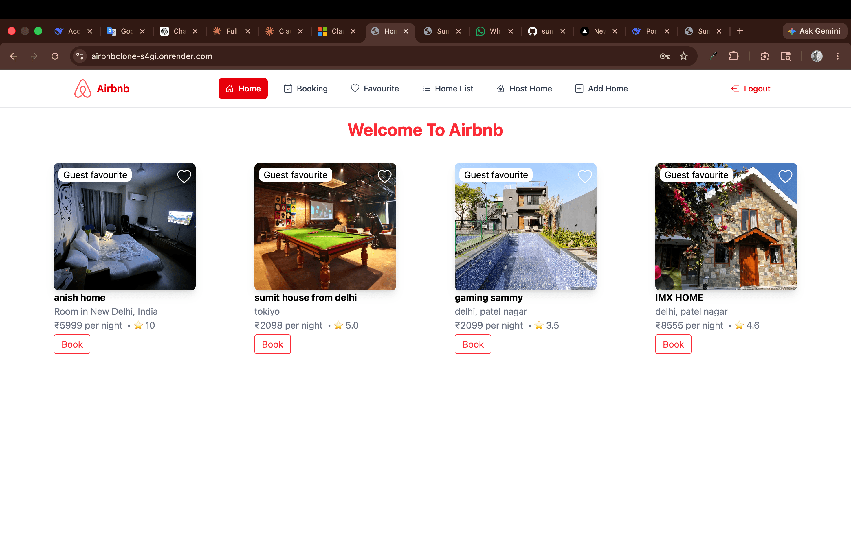 Airbnb Clone — Full-Stack Rental Platform